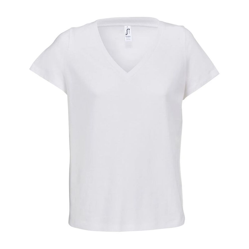 SOLS Womens/Ladies Regent V Neck / White